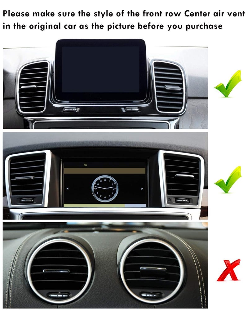 Moonlinks Compatible with Mercedes Benz Air Vent Outlet Tabs, Front Center Row Air Vent Clip Tab Replacement for W166 ML Class 2012-2015 GLE Class 2016-2019 X166 GL Class 2013-2016 GLS Class 2017-2019 - Image 2